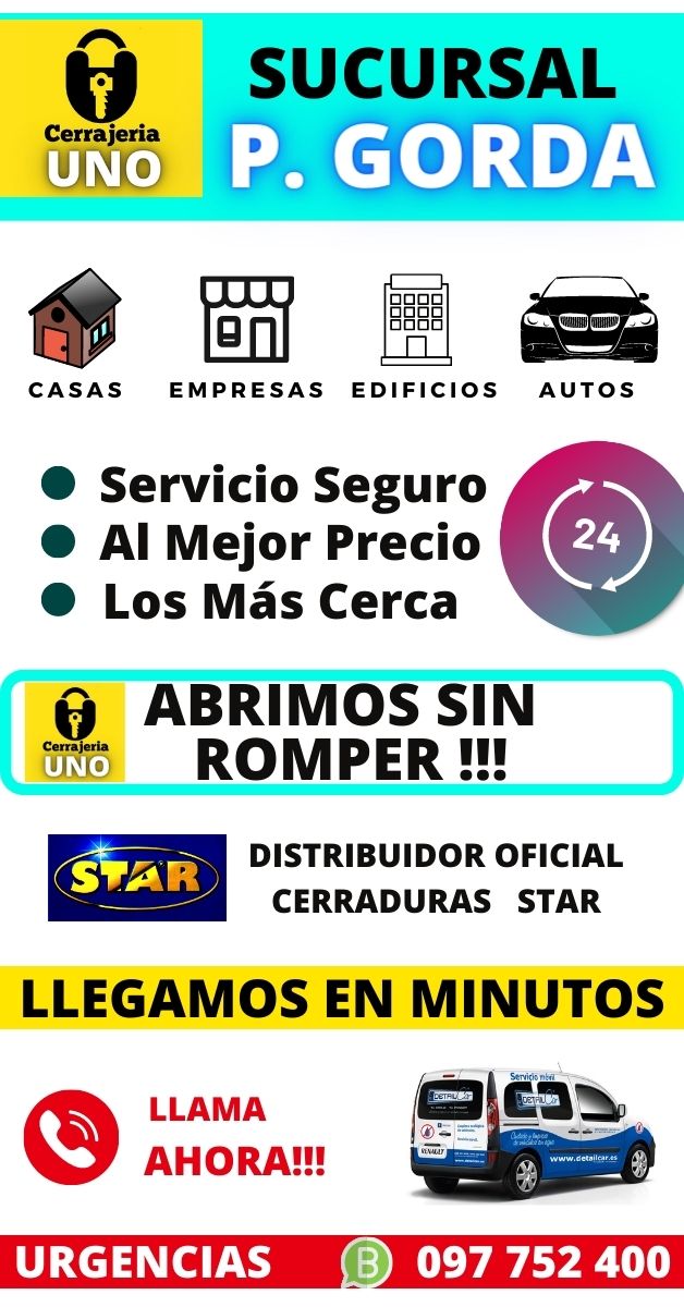 cerrajería punta gorda Av. Gral. José María Paz 1440, 11400 Montevideo, Departamento de Montevideo
