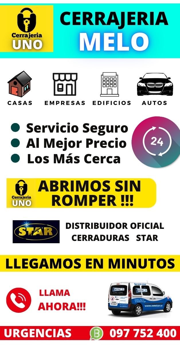 CERRAJERIA MELO UNO 24 HORAS CERRAJERO